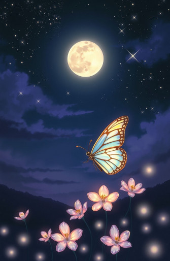 Night Butterfly Wallpaper