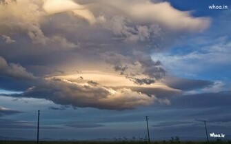 White And Blue Clouds Monsoon Nature Wallpaper