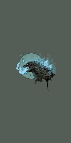 Wallpaper Minimal Godzilla Art Honor 7x