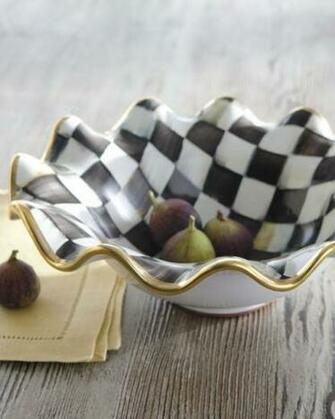 Mackenzie Childs Courtly Check Serving Bowl Online Shopping India
