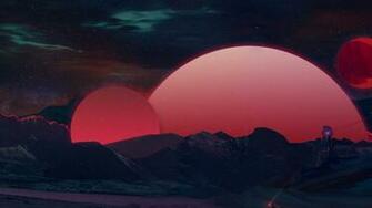 Wallpaper 4k Retrowave Abstract