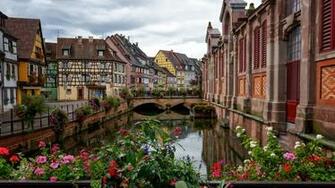 France Canal Bridge Building Wallpaper Background 4k Ultra HD