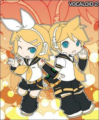 Chibi Len And Rin Vocaloids Photo