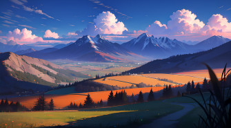 Anime Landscape 4k Ultra HD Wallpaper