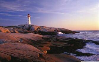 Peggy S Point Lighthouse Cove Nova Scotia 4k HD