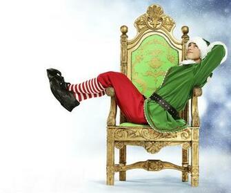 Wallpaper Elves New Year Young Man Legs Uniform Sitting Armchair