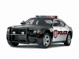 Charger Police Car Wallpaper Stock Photos