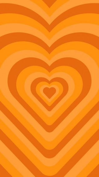 Orange Heart Wallpaper Halloween