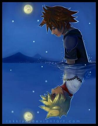 Sora Roxas Reflection By Lokklyn