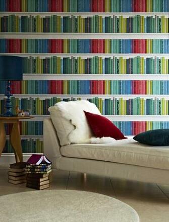 Marcus Design Albany Wallpaper Book Bookshelf Jpg