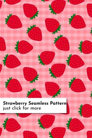 Strawberry Berry Bundle Art Background