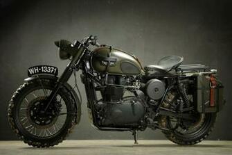 Off Road Military Triumph Moto Lady