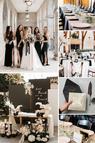 Amazing Top Black Wedding Color Ideas For Your Fall In Wallpaper