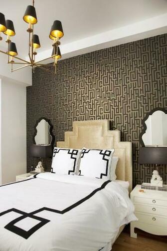 Greek Key Duvet Hollywood Regency Bedroom Lily Z Design