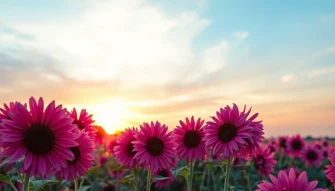 Pink Sunflower Wallpaper