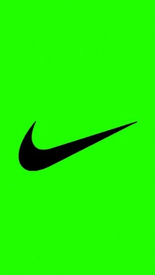 Nike Symbol Wallpaper Bright Green Logo