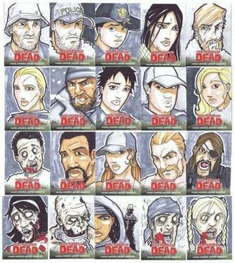 Walking Dead Comic Book Sketch Cards By Ryanwong