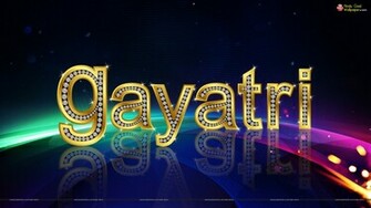 3d Gayatri Name Wallpaper