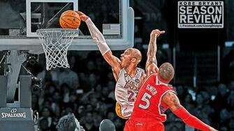 Kobe Bryant Dunks On Shaq Wallpaper Doing
