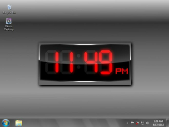 free digital desktop clock for windows 7