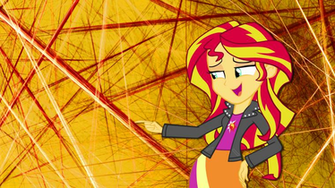 Sunset Shimmer Pony Fan Art Wallpaper By