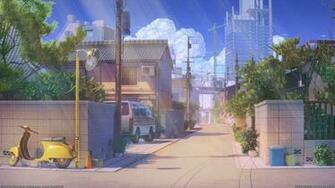 Street By Arsenixc Cen Rio Anime Fundo De
