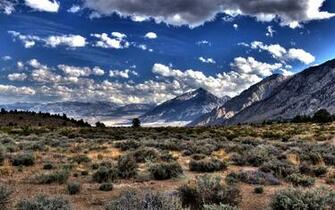 Desolate Desert Scenery Desktop Wallpaper Landscape