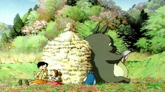 My Neighbor Totoro Fields Leisure Wallpaper For iPhone