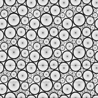 Seamless Pattern With Bike Wheels You Can Use Any Color Of Background