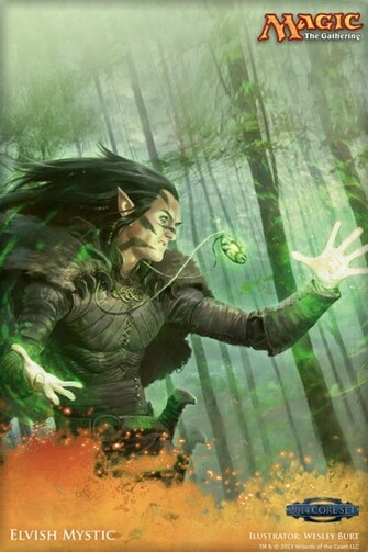 Wallpaper Of The Week Elvish Mystic Daily Mtg Magic