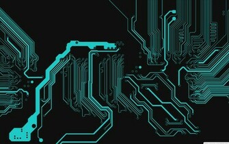 Abstract Tron Circuits HD Wallpaper Res