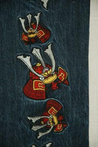 Evisu Japanese Selvedge Jeans Blue Straight Relaxed Embroidery