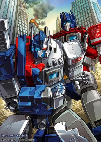Ultra Magnus And Optimus Prime By Goddessmechanic