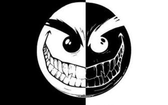 Mean Black And White Emoticon HD Wallpaper The Database