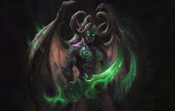 Wallpaper The Game Illidan Demon Wow Stormrage Warcraft