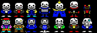 Sans In Different Aus No White Background Pixel Art Maker