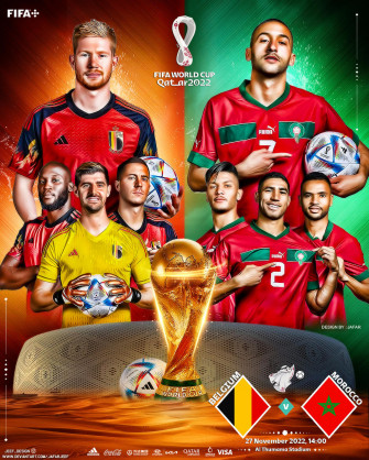 Belgium Morocco World Cup By Jafarjeef