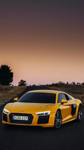 Audi R8 V10 Phone Wallpaper