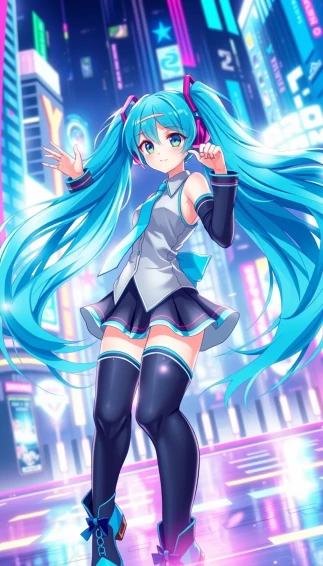 Hatsune Miku Phone Wallpaper