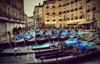 Wallpaper Street Building Italy Venice Gondola