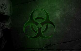 Wallpaper Skull Green Virus Sake Biohazard Danger