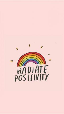 Radiate Positivity Optimist Quotes Wallpaper