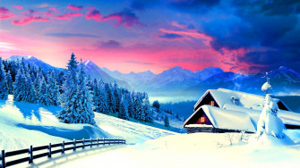 Winter Scene Wallpaper