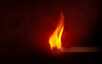 Wallpaper Match Fire Flame Sulfur Widescreen