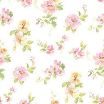 Chesapeake Captiva Pink Watercolor Floral Wallpaper Sample
