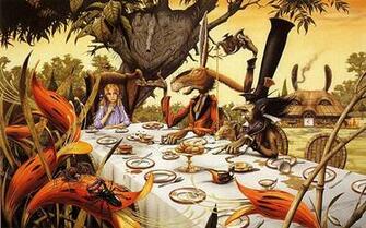 Trippy Wonderland Wallpaper Alice In