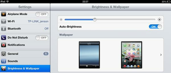 Tap The iPad Thumbnail In Wallpaper Area You Will See All Your