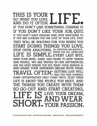 Holstee Manifesto Wallpaper