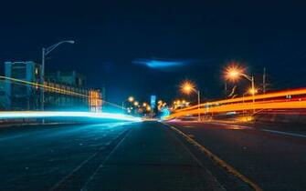 Night Street Wallpaper Top Background
