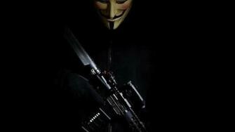 Anonymous Black Guns Legion Pirates Wallpaper MixHD